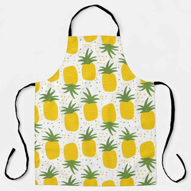 Tablier Points d'ananas : Conception de fruits d'été (Recto)