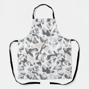 Tablier Points gris clair motif Abstrait tacheté