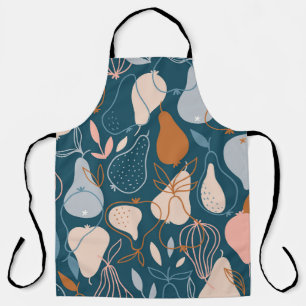 Tablier Poire élégante : Motif noir scandinave