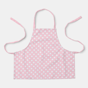 Tablier Pois rose pastel
