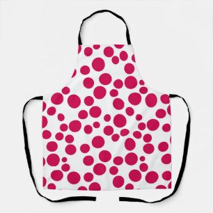 Tablier pois rouges sur un arrière - plan blanc