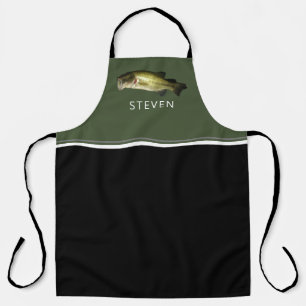 Tablier Poisson de basse à grande bouche Chef personnalis
