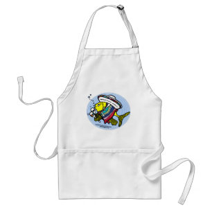 Tablier Poissons mexicains en cercle