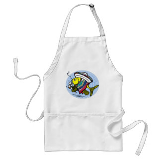 Tablier Poissons mexicains en cercle