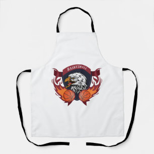 Tablier Poitrine De Basket-Ball De Flamme D'Aigle