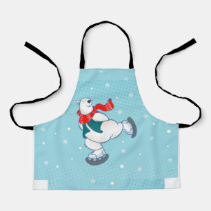 Tablier Polar bear on ice skates