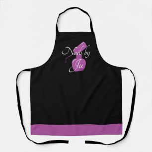Tablier Polonais Noir & Violet Personnalisé