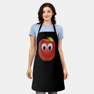 Tablier Pomme, fruit rouge aux yeux de dieu - Personnalisé