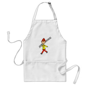 Tablier Pompier bonhomme allumette avec échelle