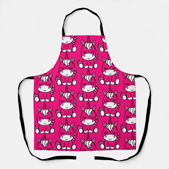 Tablier Pony de licorne rose (Recto)