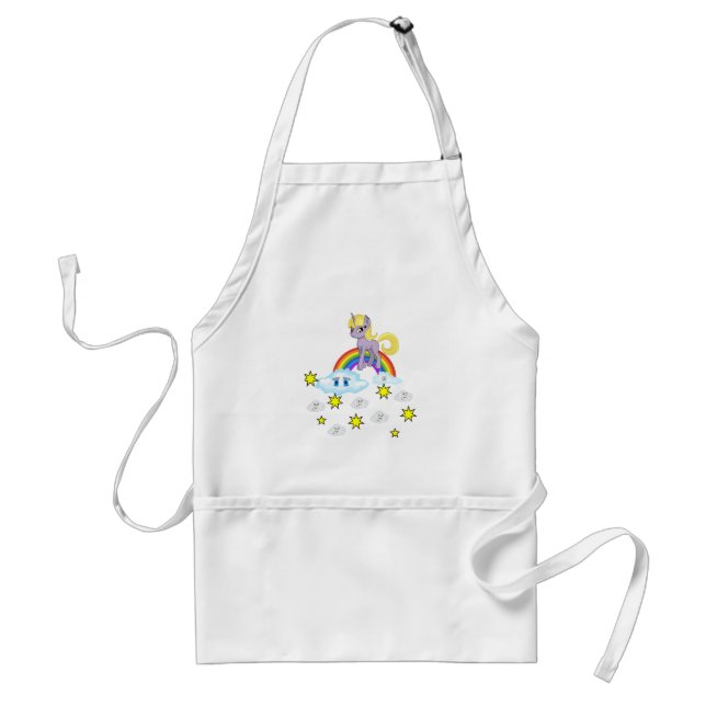Tablier Pony Rainbow Jappy Nuages Cuisine Apron (Devant)
