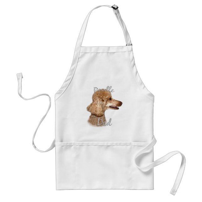 Tablier Poodle (abricot) Papa 2 (Devant)