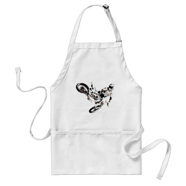 Tablier Pop Art Motocross Motorcyle Sport (Devant)