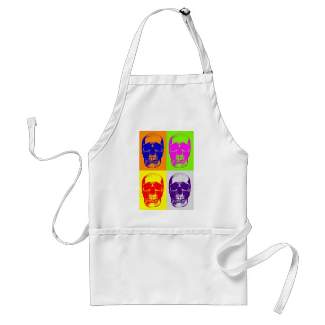 Tablier Pop Art Skull (Devant)