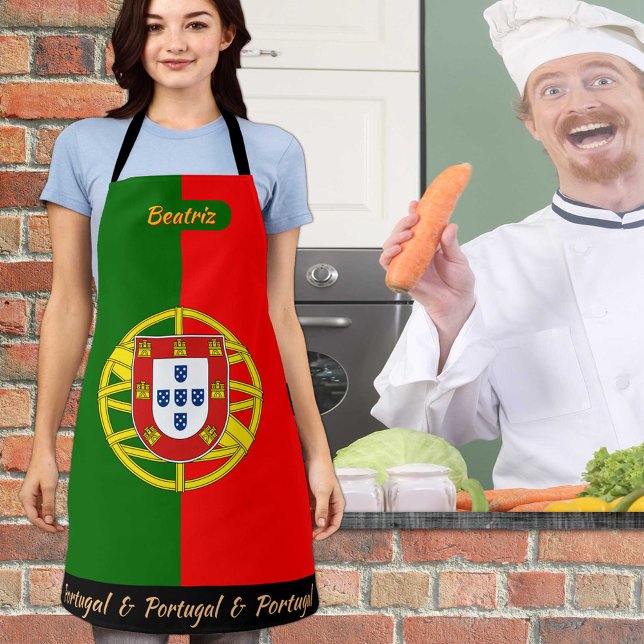 Tablier Port du Drapeau Portugais, Portugal Cuisine des Ch (Créateur téléchargé)