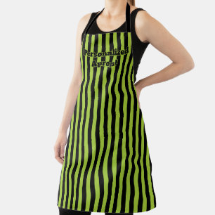 Tablier Porte-couleurs pour l'Halloween en bande noire ver