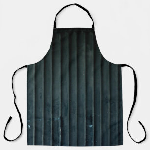 Tablier Porte en bois noir et gris