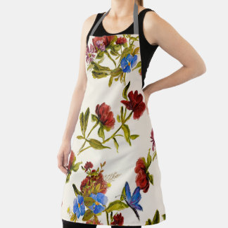 Tablier Porte-fleurs peintes à la main pour elle