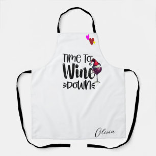 Tablier Porte-vin personnalisé - Cadeau de Noël