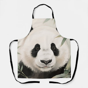 Tablier Portrait de bambou de panda géant