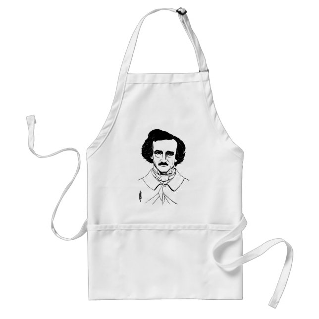 Tablier Portrait d'Edgar Allan Poe (Devant)