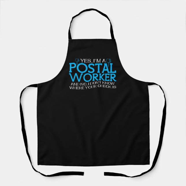 Tablier Postal Worker Joke Mail Carrier Postman (Recto)