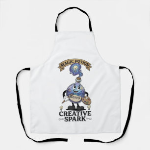 Tablier Potion Magique Creative Spark Mascotte d'Artiste R