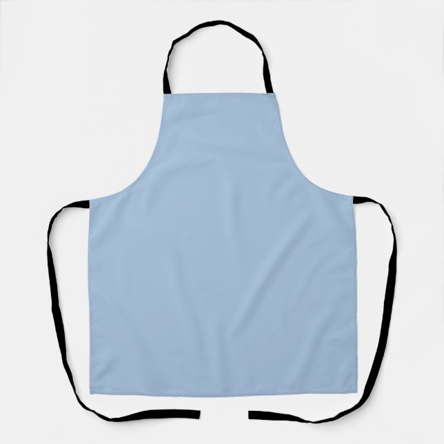 Tablier Poudre bleu doux Pastel couleur solide (Recto)