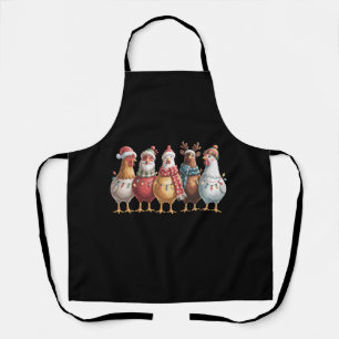 Tablier Poules de Noël Cadeau de poulet de Noël Amateur de
