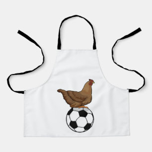 Tablier Poulet aux sports de football