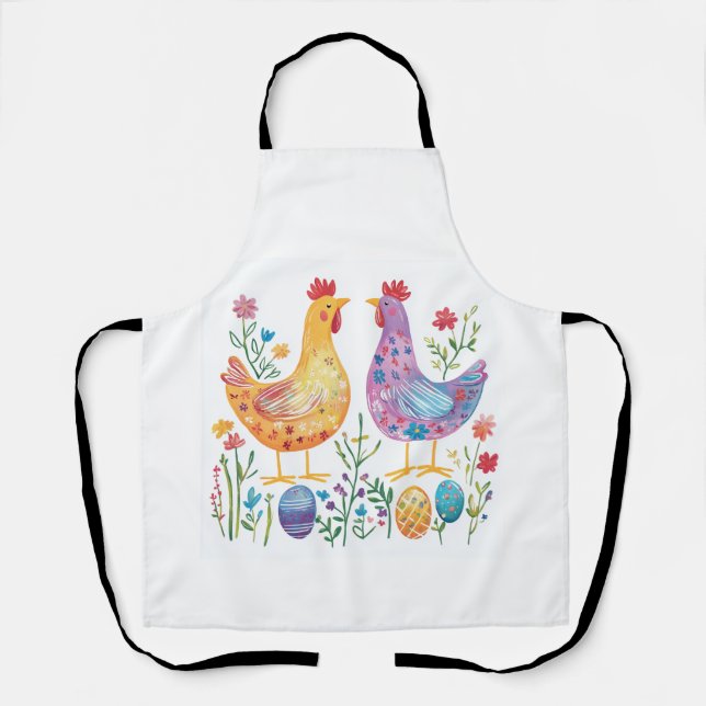 Tablier Poulet et Oeufs de Pâques (Recto)