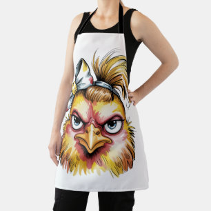 Tablier Poulet Grincheux Casquette de Baseball à Nœud Flor