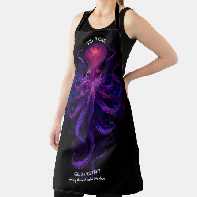 Tablier Poulpe de monstre de calmar pourpre Kraken Tentacl (Insitu)