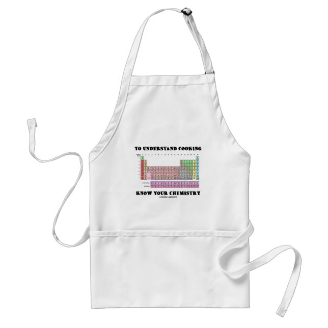 Tablier Pour comprendre la cuisine sachez votre chimie (Devant)