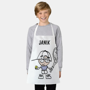 Tablier pour enfant personnalisé avec dessin animé