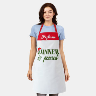 Tablier Pour Un Apéro De Noël Amusant - Chef Personnalisé!