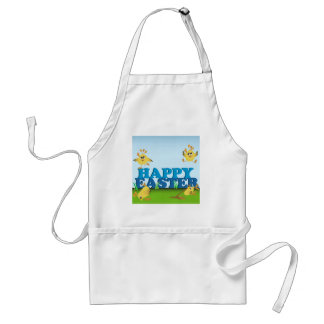 Tablier Poussins heureux de Pâques