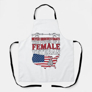 Tablier Pouvoir des femmes vétérans patriotiques conceptio
