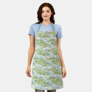 Tablier Prairie aux Fleurs Bleues