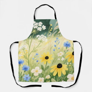 Tablier Prairie de fleurs sauvages fantaisiste 
