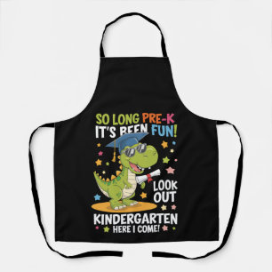 Tablier Pré K Graduate jardin d'enfants Dinosaur T Rex