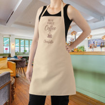Premier script de nom mocha beige café