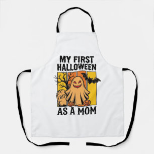 Tablier Premier T-shirt de maman Halloween Design de fantô