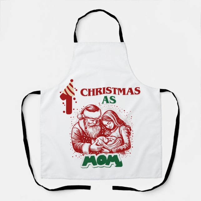 TABLIER PRENEZ NOËL EN MAMAN (Recto)