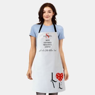 Tablier Preppy Maman Grand-mère Pickleball Légende Amour m