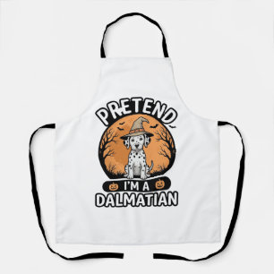 Tablier Prétendez que je suis un design de chien dalmatien
