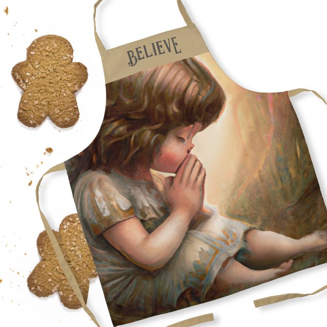 Tablier Prier Petite fille Angel Radiant Halo Lumière (Créateur téléchargé)