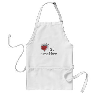 Tablier Princess Heart 1st Time Maman Tshirts et cadeaux