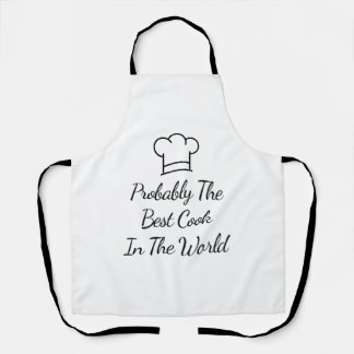 Tablier Probablement Le Meilleur Cuisinier Du Monde Apron