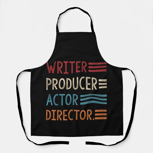 Tablier Producteur d'écriture acteur réalisateur de films  (Recto)